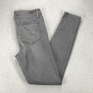 PAIGE‎ Jeans Womens Size 32 Verdugo Ultra Skinny Silver Gray Mid Rise Stretch